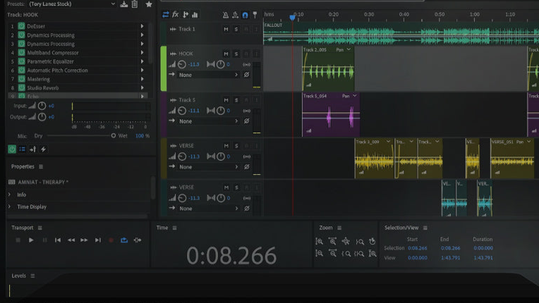 Adobe Audition Vocal Preset Session