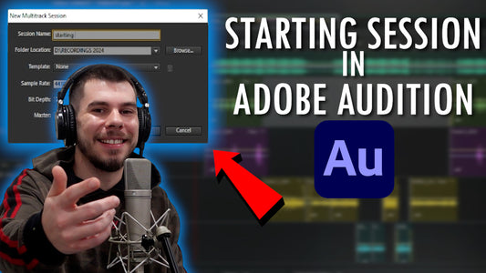 How to start a session in Adobe Audition (Session Audio Settings)
