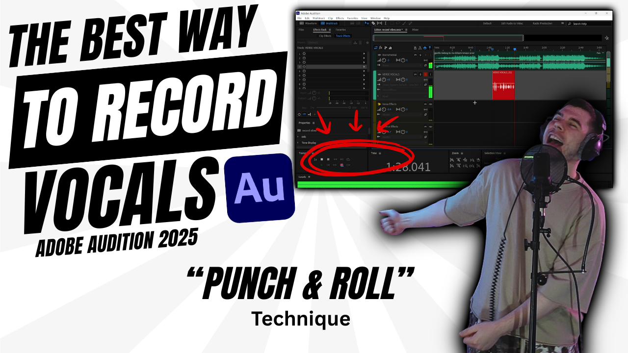 The BEST Way to Record Vocals Inside Adobe Audition 2025