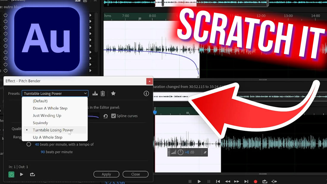 Adobe Audition Tutorial: Adding Dynamic DJ Scratch Effects